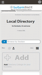 Mobile Screenshot of directory.burbankdirect.info